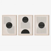 Πίνακας Blomel pakoworld τρίπτυχος με ψηφιακή εκτύπωση και πλαίσιο 33x1.5x48εκ