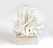 Τεχνητό Παχύφυτο Σε Γλάστρα MAP235K4 20x20x45cm White Espiel Πολυαιθυλένιο