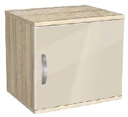 Κομοδίνο, AVA 1, Σονόμα/Κρεμ γυαλιστερό 39x40x50, Genomax Genom1219921935