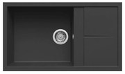 Νεροχύτης κουζίνας UNICO 410 Nero 40 ELLECI 86x50cm - LGU41040