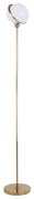 00500 GloboStar® GLOBOSTAR® HUDSON 00500 Μοντέρνο Επιδαπέδιο Φωτιστικό με Ντουί 1 x E27 AC 220-240V IP20 - Λευκό &amp; Χρυσό - Μ20 x Π20 x Υ177cm