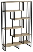 Ραφιέρα 185cm Μαύρο-Καφέ Aukside 424802 Eglo 424802