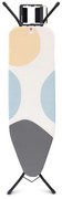 Τραπέζι σιδερώματος Brabantia B 1003338, 124x38 cm, 7 θέσεις ρύθμισης, υποδοχή σίδερου, λευκό/γκρι