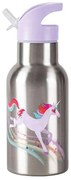 Μπουκάλι Νερού Μονόκεροι BER-3810639 400ml Φ7x19cm Inox-Purple Crocodile Creek Stainless Steel