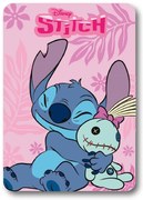 Κουβέρτα Κούνιας Fleece 100x140εκ. Home Stitch 25 Pink Digital Print Disney DimCol