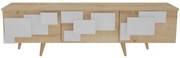 Έπιπλο Τηλεόρασης 3D 875ZNA4583 160x35x45cm Oak-White