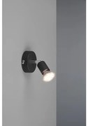Σποτ Φωτιστικό Οροφής Τοίχου 1xGU10 Κινητό Paris Trio Lighting-R80911032-Μαύρο R80911032