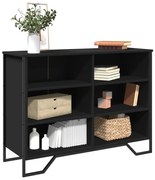 vidaXL Συρταριέρα Μαύρη 101x35,5x74,5 εκ. από Επεξεργασμένο Ξύλο