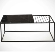 Τραπέζι Σαλονιού Zinus 801CMY2845 95x55x43cm Marlbe Effect Black