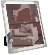 Κορνίζα Με Σχέδιο Λουλούδι 89386 20x25cm Silver Μέταλλο