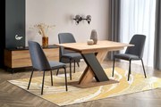 XARELTO table votan oak/black DIOMMI V-PL-XARELTO-ST-WOTAN/CZARNY