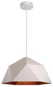 Ceiling lamp Hazmi white-gold metal D38x120cm 38x38x20 εκ.