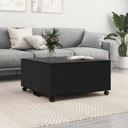 vidaXL Τραπεζάκι σαλονιού Μαύρη δρυς 75 x 75 x 38 cm