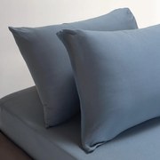 Σεντόνι Υπέρδιπλο Με Λάστιχο + Μαξιλαροθήκες (Σετ) Melinen Jersey Denim