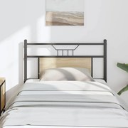 vidaXL Κεφαλάρι Sonoma Δρυς 75 εκ. Επεξεργασμένο Ξύλο/Ατσάλι