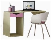 SarrisBros  Γραφείο Παιδικό Παζ 130x55x80cm Δρυς-Ροζ BEST-104038