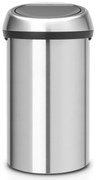 Κουτί Brabantia Touch Bin 647245, 60 λίτρα, Ομαλός και αθόρυβος βρασμός, Inox/mate