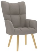 vidaXL Πολυθρόνα Relax Taupe Υφασμάτινη