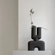 Βάζο, Cobra Double Medio, Κεραμικό, Καφέ, Η47x10x34cm, 101 COPENHAGEN