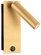 Φωτιστικό Τοίχου 01169-19 LED 2W 3000K 160lm H19cm Gold Luma