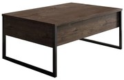 Τραπέζι Σαλονιού Luxe 618BLY1126 90x60x40cm Walnut-Black