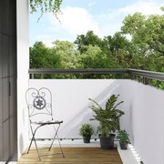 vidaXL Διαχωριστικό Βεράντας Λευκό 300 x 90 εκ. από Συνθετικό Ρατάν