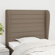 vidaXL Κεφαλάρι με Πτερύγια Taupe 83x23x118/128 εκ. Υφασμάτινο