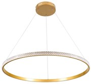 Φωτιστικό Οροφής Diamond 61133 Led 67W Φ80cm Gold Matt GloboStar Αλουμίνιο