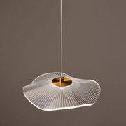 Φωτιστικό Οροφής Μονόφωτο LED Aca Ninfea ZM34LEDP22BR Brass