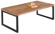 Τραπέζι Σαλονιού TAMPA 115x60x40cm  Ακακία Φυσικό/Μεταλλικό Μαύρο