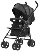 VEVOR Lightweight Stroller Compact Easy Fold Adjustable Backrest Black Storage