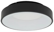 Φωτιστικό Οροφής - Πλαφονιέρα Nikki Round 11206 38x9,5cm 32W Led 3000K Black Nowodvorski