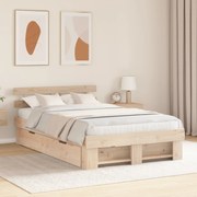 vidaXL Κρεβάτι με Συρτάρια 140 x 190 εκ. - Μασίφ Ξύλο Πεύκου