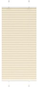 vidaXL Πλισέ περσίδα Κρέμα 65x150 cm Πλάτος υφάσματος 64,4 cm