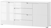 Μπουφές Aurora 2D4S-Leuko - 165.00Χ40.00Χ80.00cm