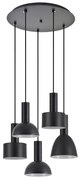 Φωτιστικό Οροφής Πολύφωτο Homelighting 77-8911 Flex Black