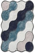 Πατάκι Μπάνιου Circle 359CHL2572 Blue L'essentiel Maison 70X120 Πολυέστερ