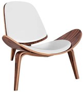 Πολυθρόνα Superior Plus HM1128.13 Cherry-White 89x83x76Y εκ. Ξύλο,Τεχνόδερμα