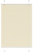 vidaXL Πλισέ περσίδα Κρέμα 85x150 cm Πλάτος υφάσματος 84,4 cm