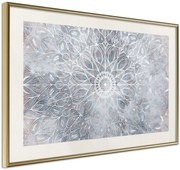 Αφίσα - Winter Mandala - 60x40 - Χρυσό - Με πασπαρτού