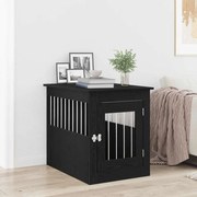 vidaXL Έπιπλα Κλουβιού για Σκύλους Μαύρο Δρυς 75x55x65 εκ. από Τεχνητό Ξύλο