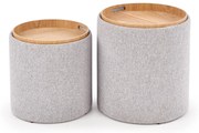 AVIKO set of two color: light grey DIOMMI V-CH-AVIKO-PUFA DIOMMI-60-20376