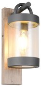 Φωτιστικό Επίτοιχο Trio Lighting SAMBESI 204160135 Απομίμηση Ξύλου (Wood Imitation)