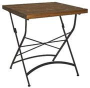 Τραπέζι Κήπου Toledo/TW 02-00-1282 70x70x77cm Black-Walnut