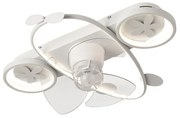 Παιδικός Ανεμιστήρας Οροφής Με Φως Led &amp; Τηλεχειριστήριο 72εκ. Eurolamp Αεροπλάνο Λευκό 300-25063