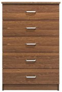 Συρταριέρα DRAWER 5-Συρτ.60x40x97cm Καρυδί