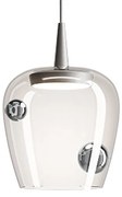 Κρεμαστό Φωτιστικό Οροφής LED 8W Ασημί Βάση IP40 Φ18cm 2700K Dimmable Bilia Zafferano-LBA3002-Ασημί LBA3002