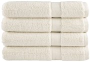 vidaXL Πετσέτες Premium SOLUND 4 Τεμ. Κρεμ 100x200 εκ. 600 γρ/μ²