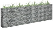 vidaXL Συρματοκιβώτιο-Γλάστρα Υπερυψωμένη 270x30x90 εκ. Γαλβ. Χάλυβας