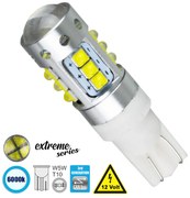 GloboStar® 81120 Λάμπα Αυτοκίνητου T10 W5W 3rd Generation Can-Bus Extreme Series LED 16 CREE XBD 15W 2115lm 360° DC 12V IP20 Ψυχρό Λευκό 6000K